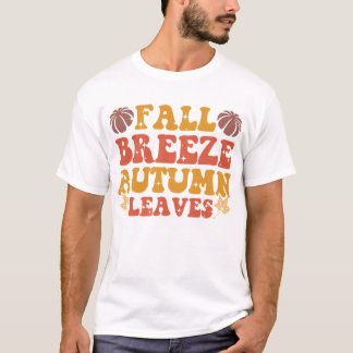 秋ブリーズ紅葉カボプキンハロウィーングルーヴィ Tシャツ