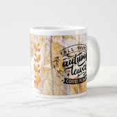 秋ブリーズ紅葉コーヒー ジャンボコーヒーマグカップ (正面右)