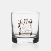 秋ブリーズ紅葉 ウイスキーグラス (正面)