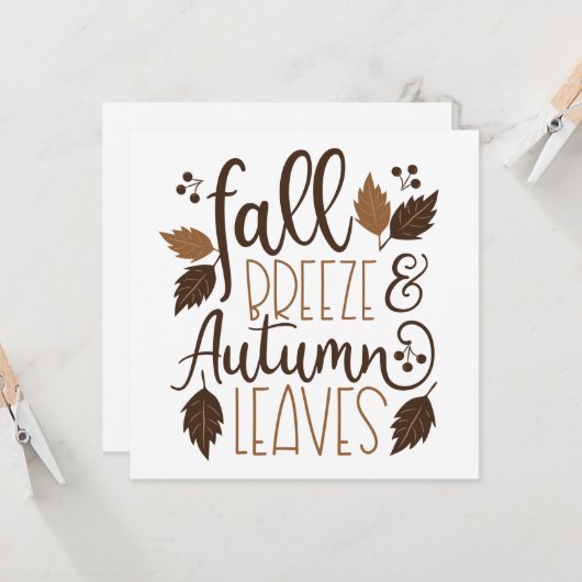 秋ブリーズ紅葉 カード (正面/裏面インサイチュ)