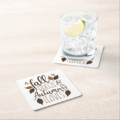 秋ブリーズ紅葉 スクエアペーパーコースター (インサイチュ)