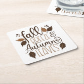 秋ブリーズ紅葉 スクエアペーパーコースター (アングル)