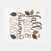 秋ブリーズ紅葉 フリースブランケット (正面(横))