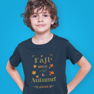 秋ブリーズ&紅葉デザイン Tシャツ