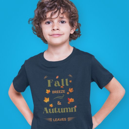 秋ブリーズ&紅葉デザイン Tシャツ