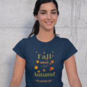 秋ブリーズ&紅葉デザイン Tシャツ