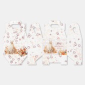 秋ブルガンディオレンジフローラブライダルシャワー フェイバーボックス (見開き)