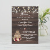 秋ブルガンディマルサラワインバレル結婚フローラ 招待状 (スタンド正面)