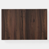 秋ブルガンディワインバレルフローラバーンズ結婚ズ ゲストブック (裏面)