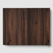 秋ブルガンディワインバレルフローラバーンズ結婚ズ ゲストブック (裏面)