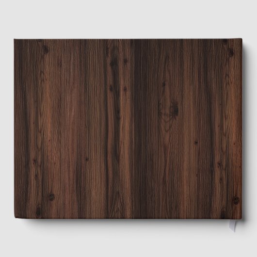 秋ブルガンディワインバレルフローラバーンズ結婚ズ ゲストブック (裏面)