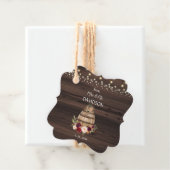 秋ブルガンディワインバレルフローラバーンズ結婚ズ フェイバータグ (インサイチュ)