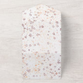 秋ブルゴーニュとオレンジ結婚フローラ オールインワン招待状 (外側)