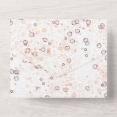 秋ブルゴーニュとオレンジ結婚フローラ オールインワン招待状 (裏面)