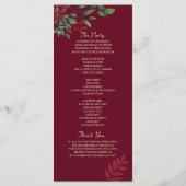 秋ブルゴーニュと海軍フローラ プログラム (裏面)