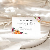 秋ブルゴーニュのカボチャどのように大きなママの腹 エンクロージャーカード