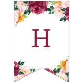 秋ブルゴーニュのカボチャの誕生日パーティーのバンティングフラグ バンティングフラッグ (第2の旗)