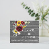 秋ブルゴーニュサンフラワーズバ結婚ンズウィレンド ポストカード (スタンド正面)