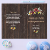 秋ブルゴーニュバラひまわりオールドウッドプログラム チラシ (シングル)