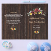 秋ブルゴーニュバラひまわりオールドウッドプログラム チラシ (シングル)