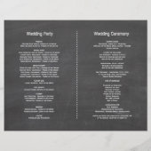 秋ブルゴーニュフローラヒマワリChalkboardプログラム チラシ (裏面)