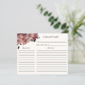 秋ブルゴーニュフローラブライダルシャワーレシピカード (スタンド正面)