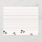 秋ブルゴーニュフローラブライダルシャワーレシピカード (裏面)