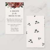 秋ブルゴーニュフローラブライダルレシピ要求 エンクロージャーカード (正面/裏面)