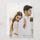 秋ブルゴーニュフローラ写真結婚式招待状 招待状 (裏面)