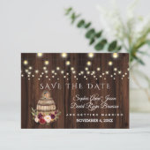 秋ブルゴーニュワインバレルフローラ保存日付 セーブザデート (スタンド正面)