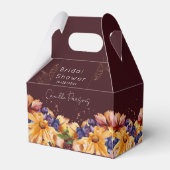 秋ブルゴーニュ水カラーフローラブライダルシャワー フェイバーボックス (裏面サイド)