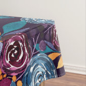 秋ブルゴーニュ海軍マスタードウォーター色フラワーアート テーブルクロス (インサイチュ)