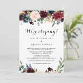 秋ブルゴーニュ素朴ー駆け落ち披露宴 招待状 (スタンド正面)