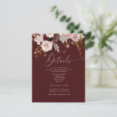 秋ブルゴーニュ結婚金ゴールド詳細 エンクロージャーカード (スタンド正面)