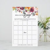 秋ブルゴーニュ赤面フローラブライダルシャワービンゴ (スタンド正面)