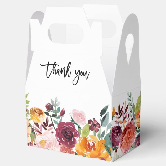 秋ブルゴーニュ赤面フローラブロッサムブライダルランチ フェイバーボックス (オープン)