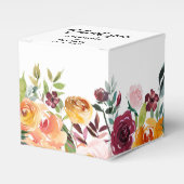 秋ブルゴーニュ赤面フローラブロッサム結婚ズ フェイバーボックス (正面サイド)