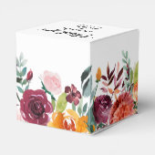 秋ブルゴーニュ赤面フローラブロッサム結婚ズ フェイバーボックス (裏面サイド)