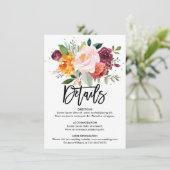 秋ブルゴーニュ赤面フローラ結婚ズ詳細 エンクロージャーカード (スタンド正面)