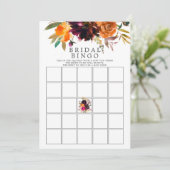 秋ブルゴーニュ&オレンジフローラビンゴゲーム 招待状 (スタンド正面)