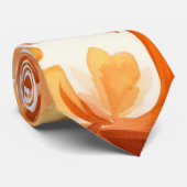 秋ブルゴーニュ・オレンジ結婚フローラズ・グロムスマン ネクタイ (ロール)