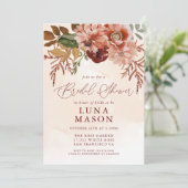 秋ブルゴーニュ&テラコッタフローラブライダル 招待状 (スタンド正面)