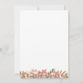 秋ブルンチブライダルシャワー招待 招待状 (裏面)