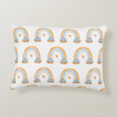 秋ブルーカボチャとレインボーズアクセントピロー アクセントクッション (裏面)