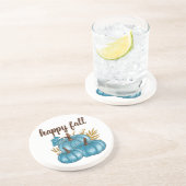 秋ブルーパンプキンズホワイトコースター コースター (側面)