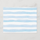 秋ブルーパンプキントラックブックベビーカード インビテーションポストカード (裏面)