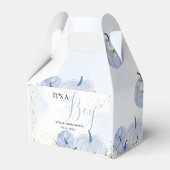 秋ブルーパンプキンフローラボーイベビーシャワー フェイバーボックス (裏面サイド)