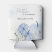 秋ブルーパンプキンフローラボーイベビーシャワー 缶クーラー (裏面)