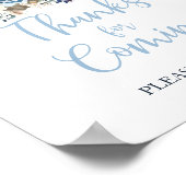 秋ブルーパンプキンボーイシャワー感謝していfor来の ポスター (角)