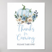 秋ブルーパンプキンボーイシャワー感謝していfor来の ポスター (正面)